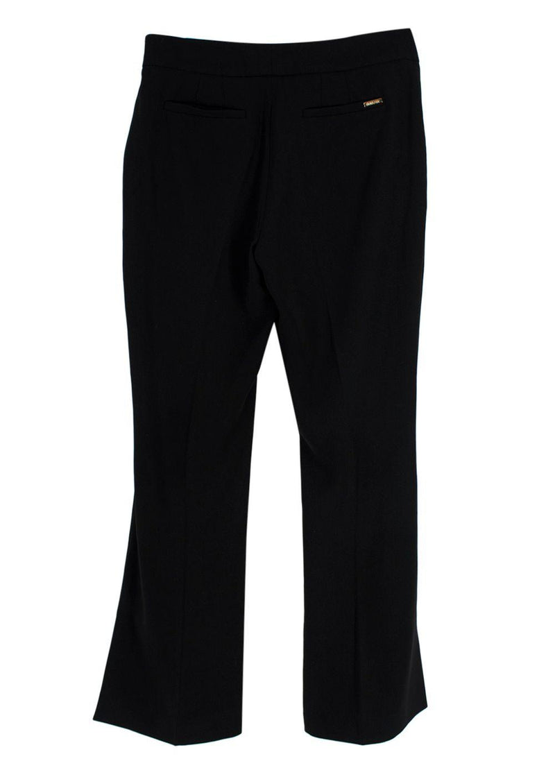 La Mania Black Kick Flare Trousers
