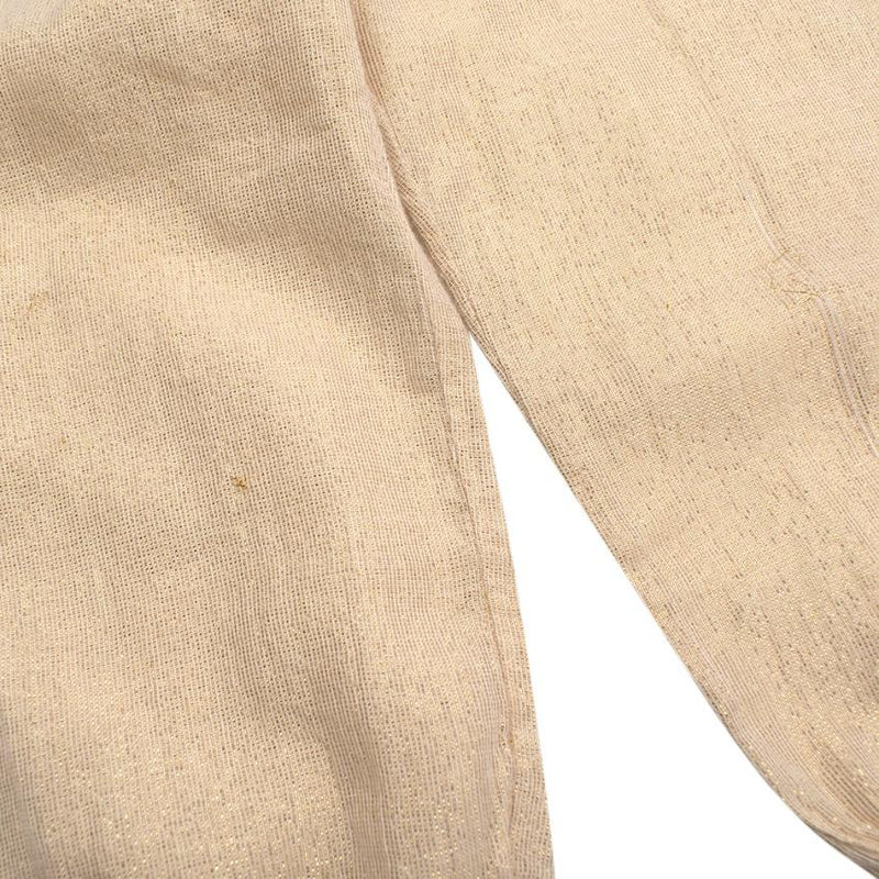 Bonpoint Gold Lurex Cotton Trousers