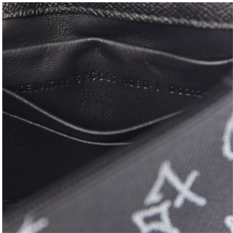 Calfskin Graffiti BB Chain Wallet