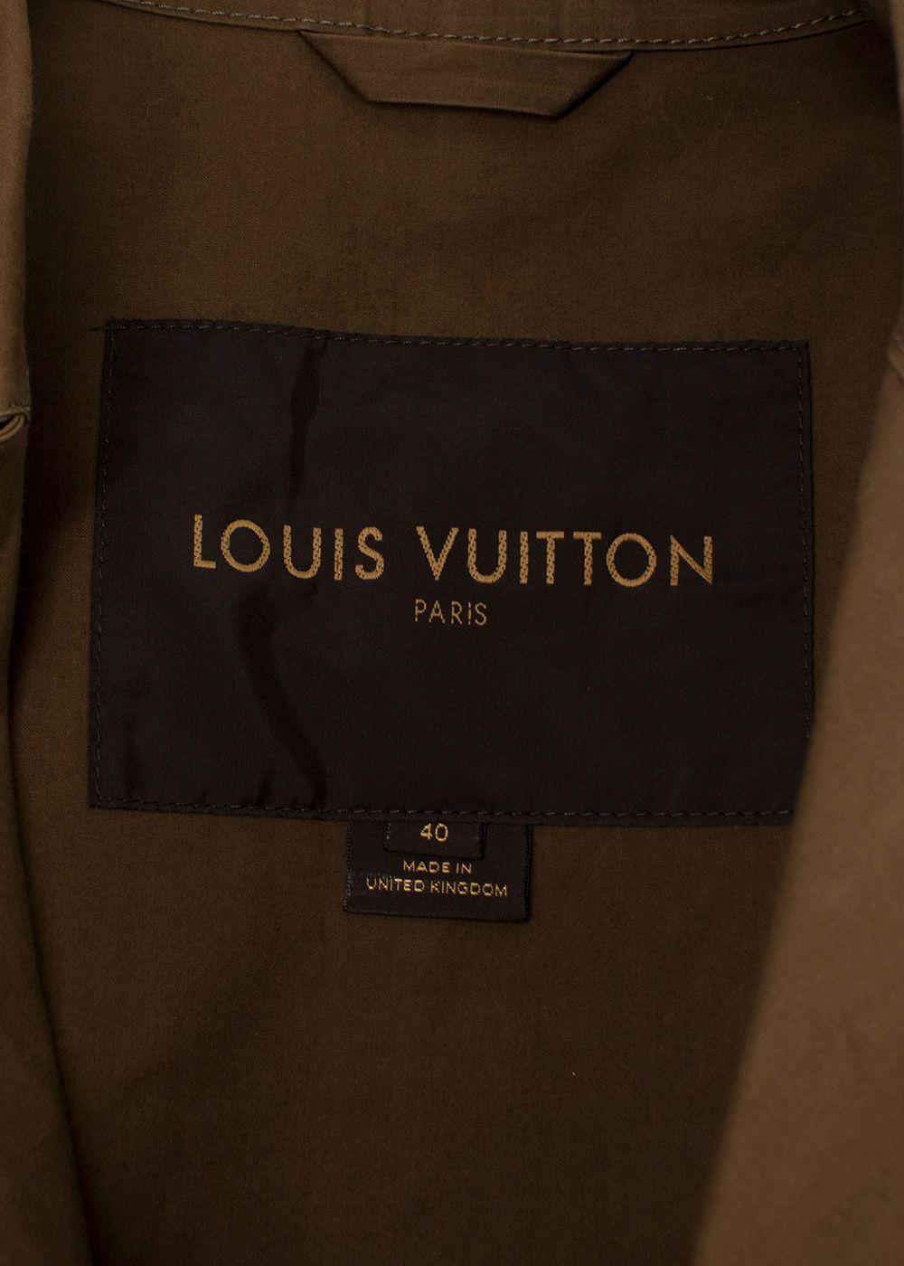 Louis Vuitton Double Breasted Cotton Mackintosh