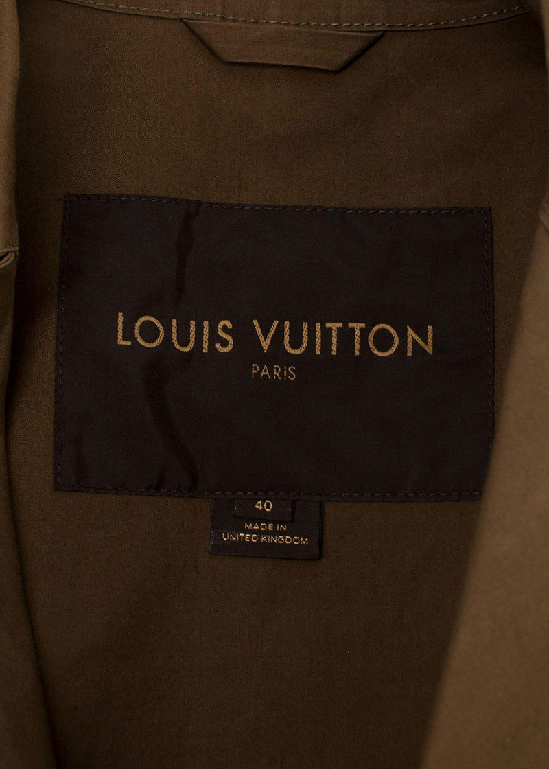 Louis Vuitton Double Breasted Cotton Mackintosh
