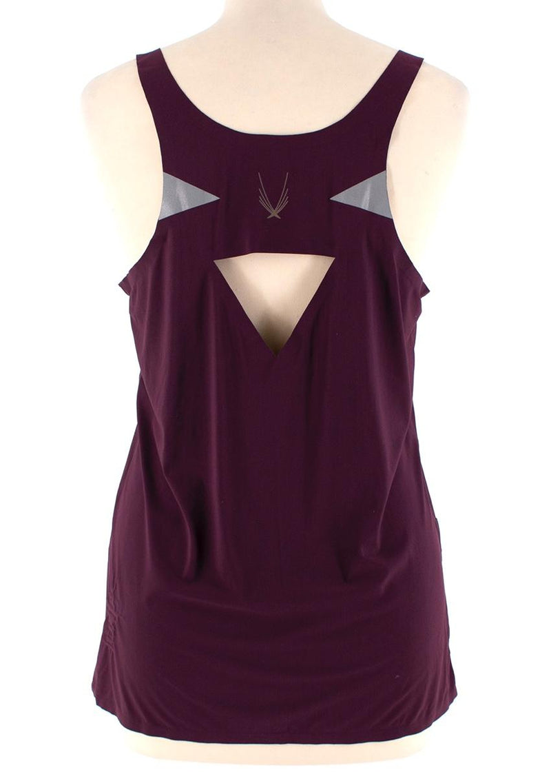 Lucas Hugh Burgundy Crossback Tank