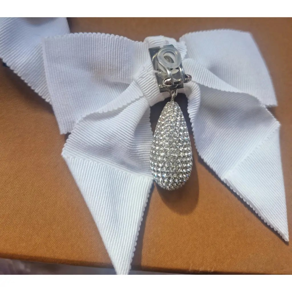 Burberry Oversized Bow Clip Earrings