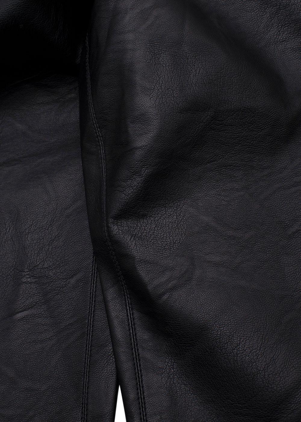 Stella McCartney Black Vegan Leather Joggers