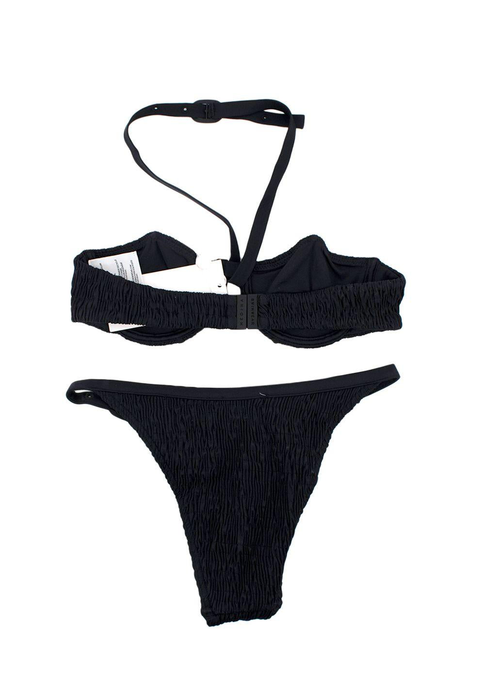 Medina Black Smocked Lagoon Bikini