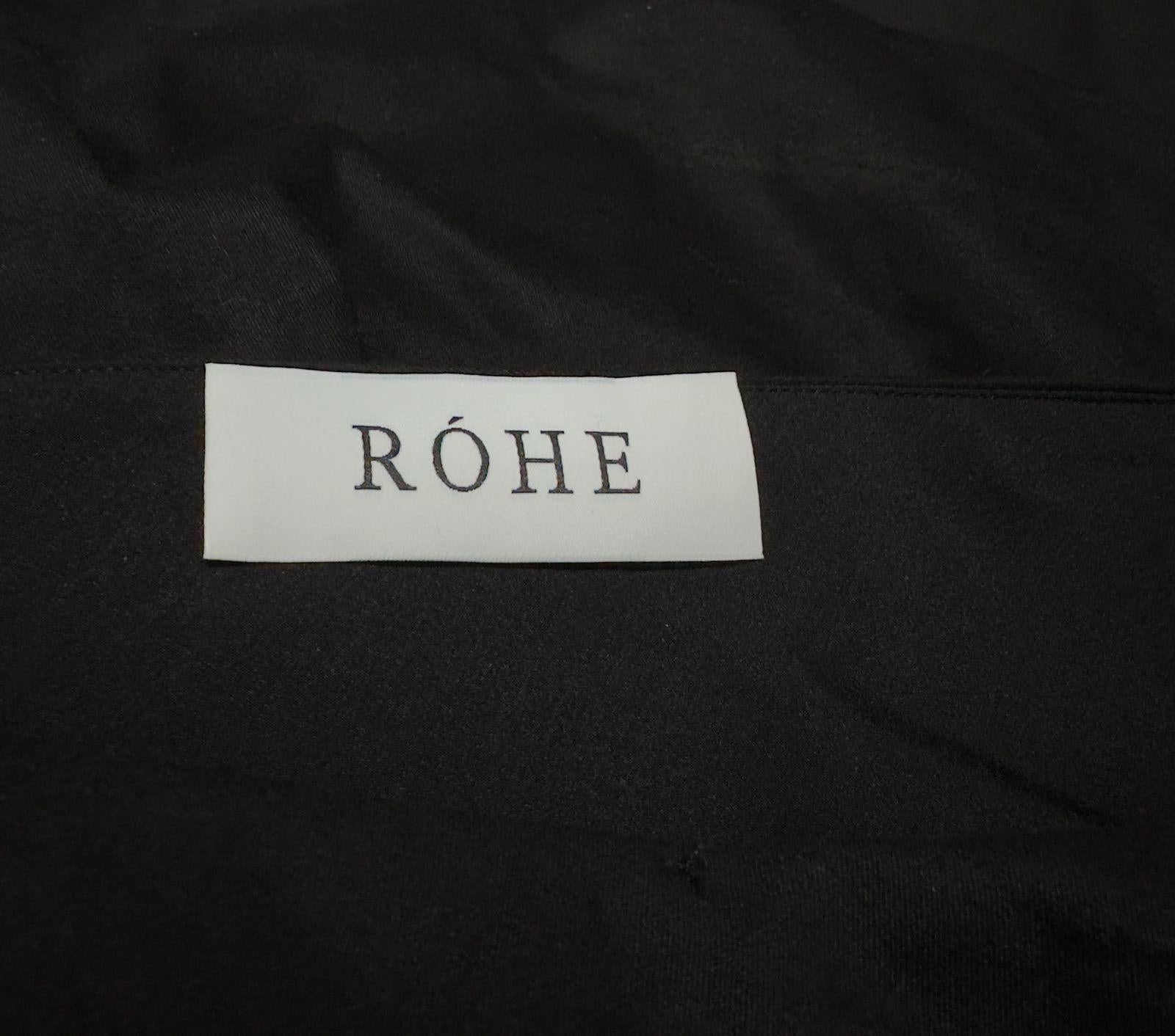 Rohe Black Wool Blend One Shoulder Top