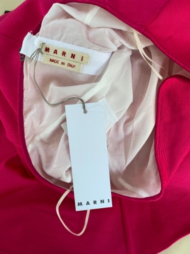 Marni Pink Contrast Underskirt Midi Skirt