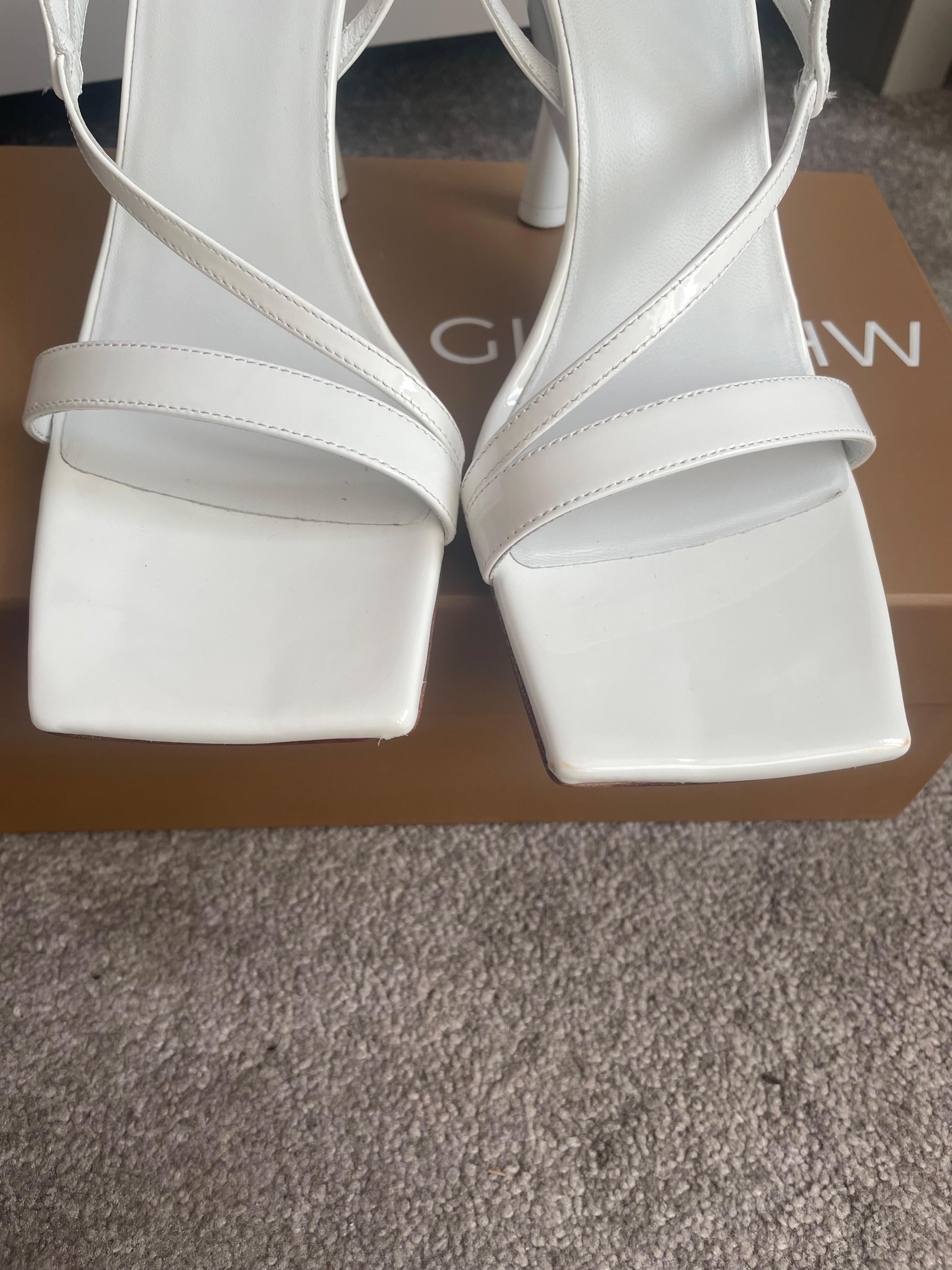 Gia Borghini White Rosie 5 Heels