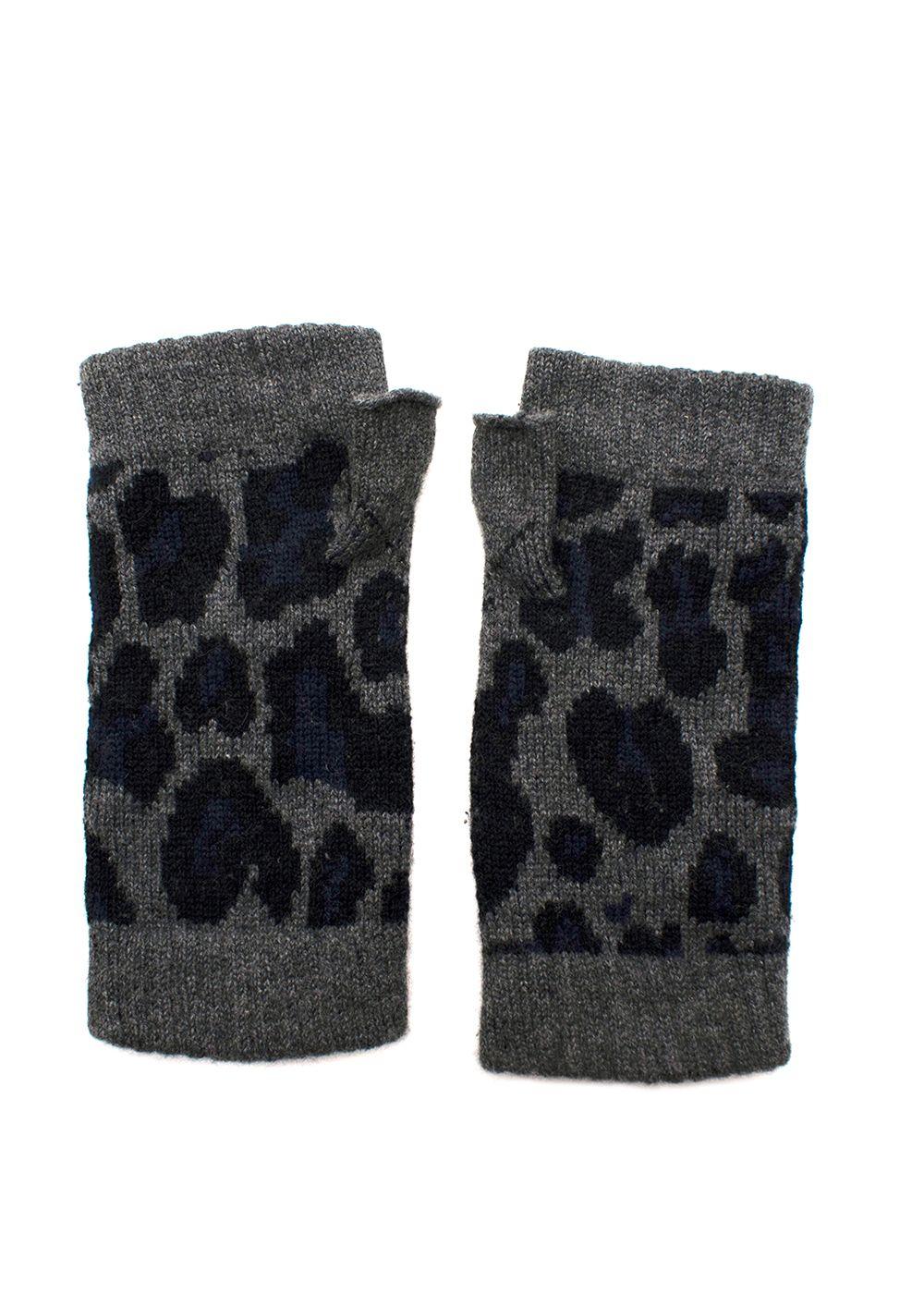 Bespoke Leopard Print Mittens