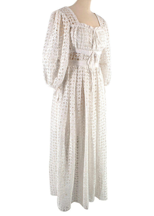 White Broderie Anglaise Dress