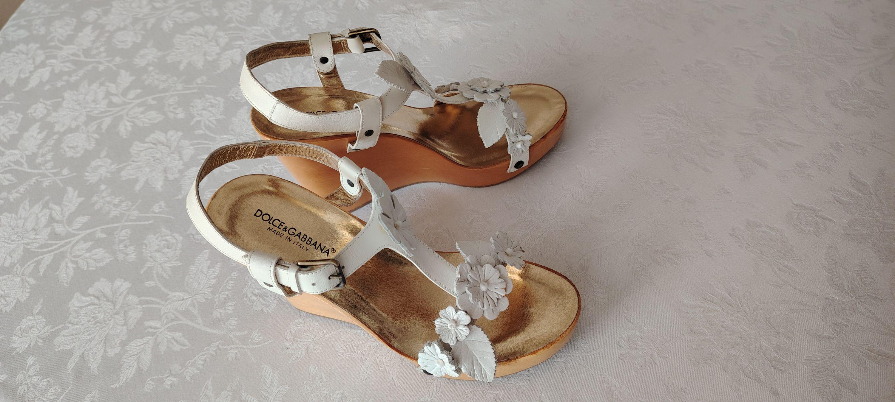 Dolce & Gabbana Floral Wedge Sandals
