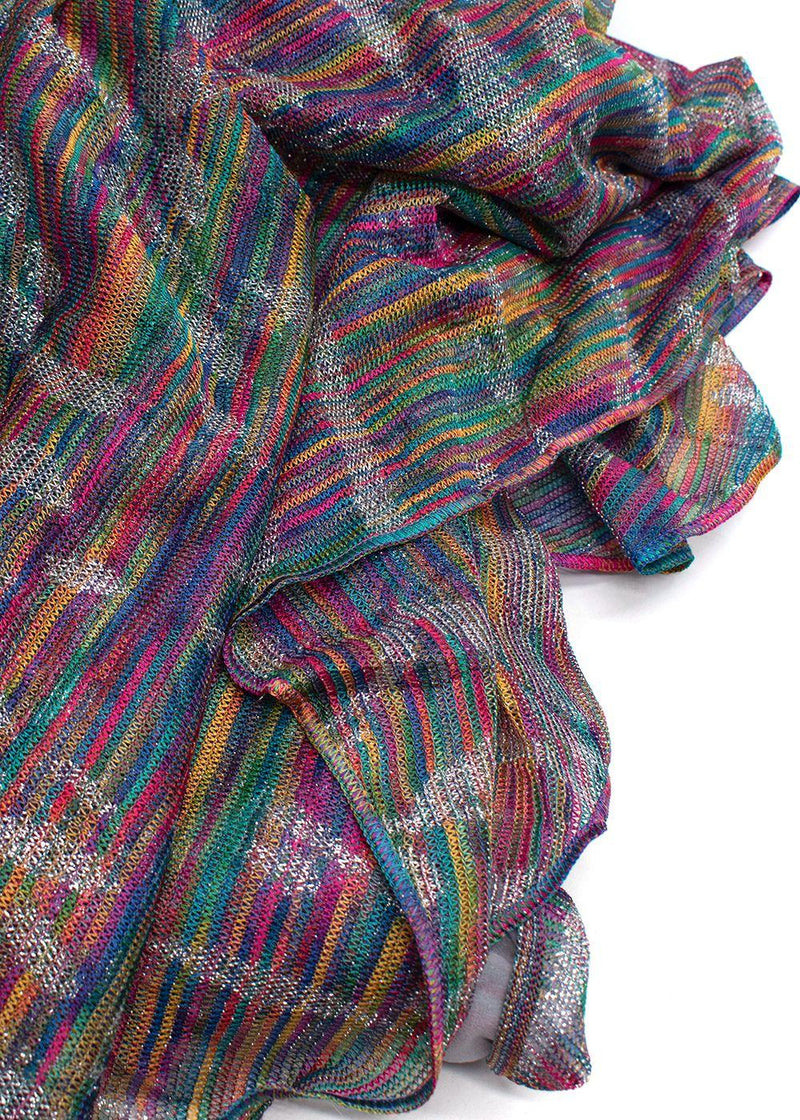 Missoni Multicoloured stretch-silk Halter Neck Dress