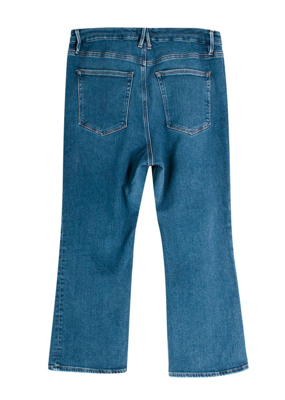 Good American Blue Bootleg Jeans