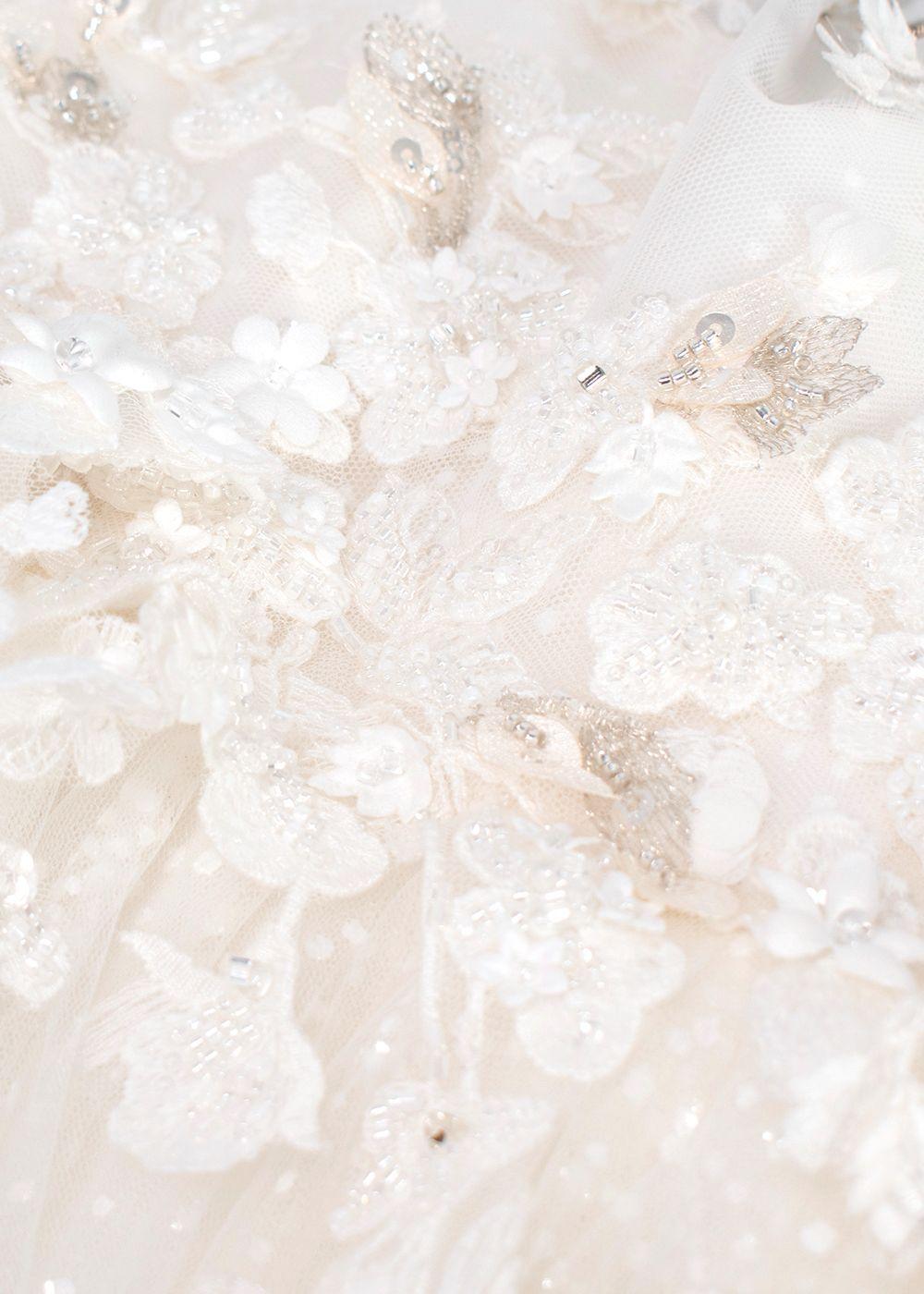 Quinn Harper Kids 10Y White Crystal Embellished Tulle Occasion Dress