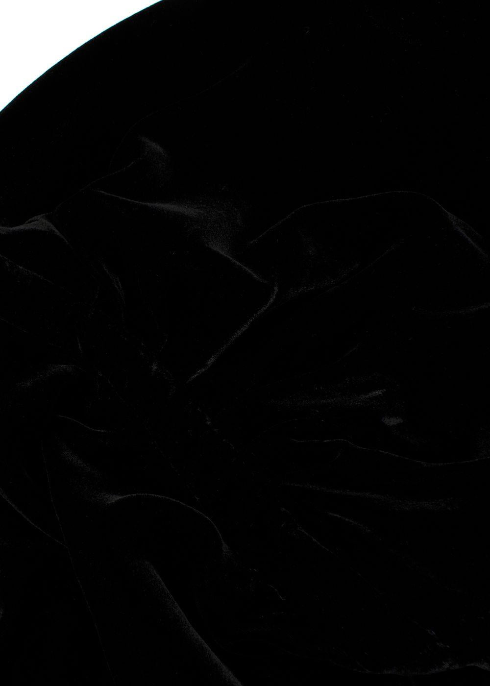 Raquel Diniz Black Velvet Giovanna Midi Dress