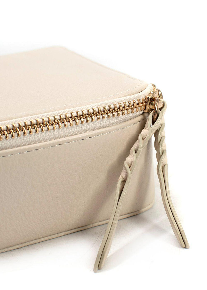 Breitling Cream Leather Travel Jewellery and Cosmetics Case