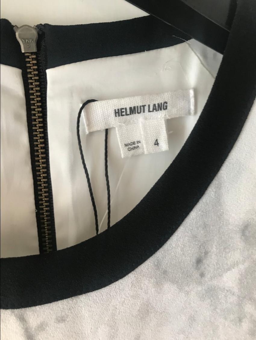 Helmut Lang Marble Print Dress