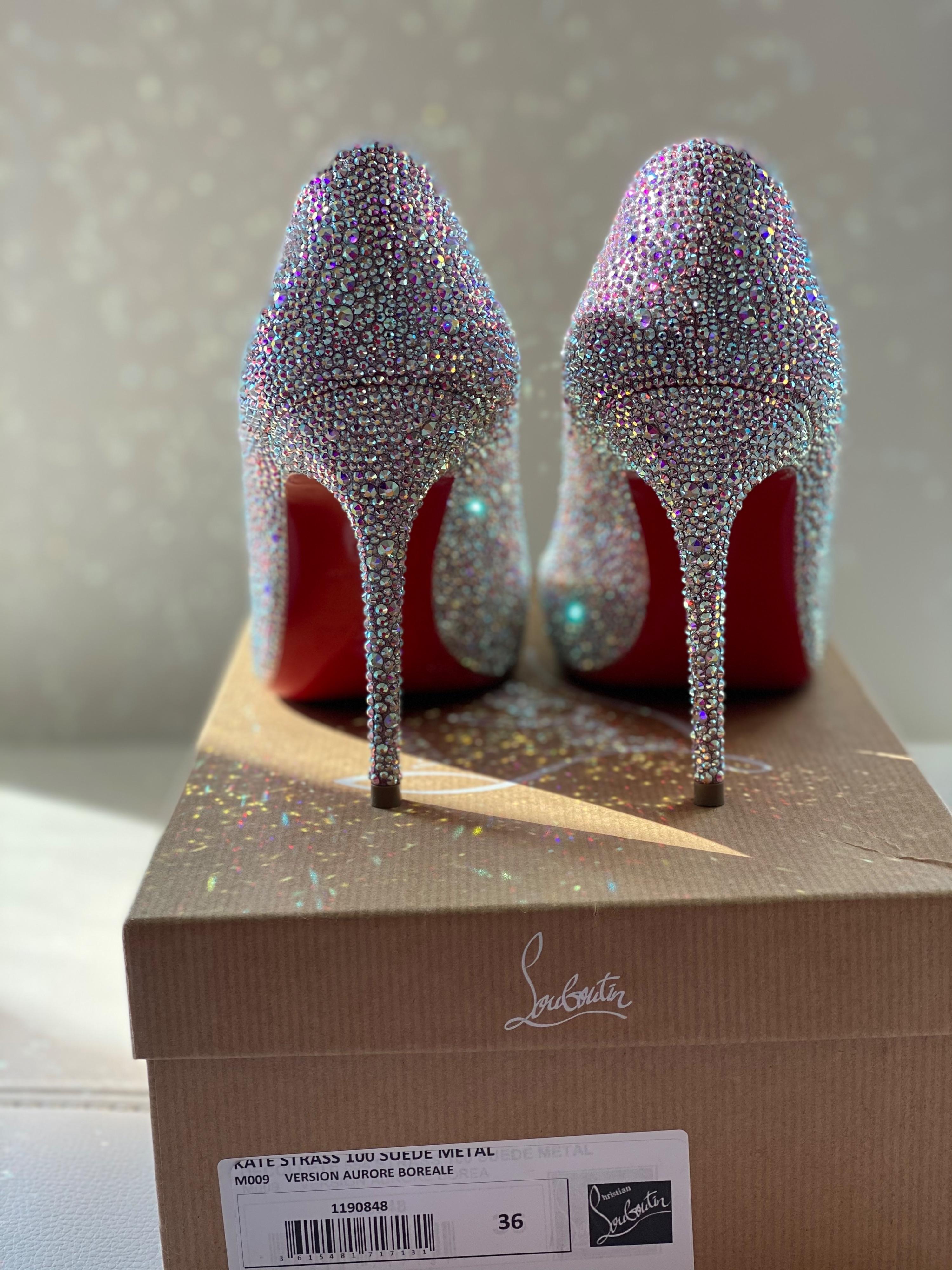 Christian Louboutin Crystal Embellished Kate Heels