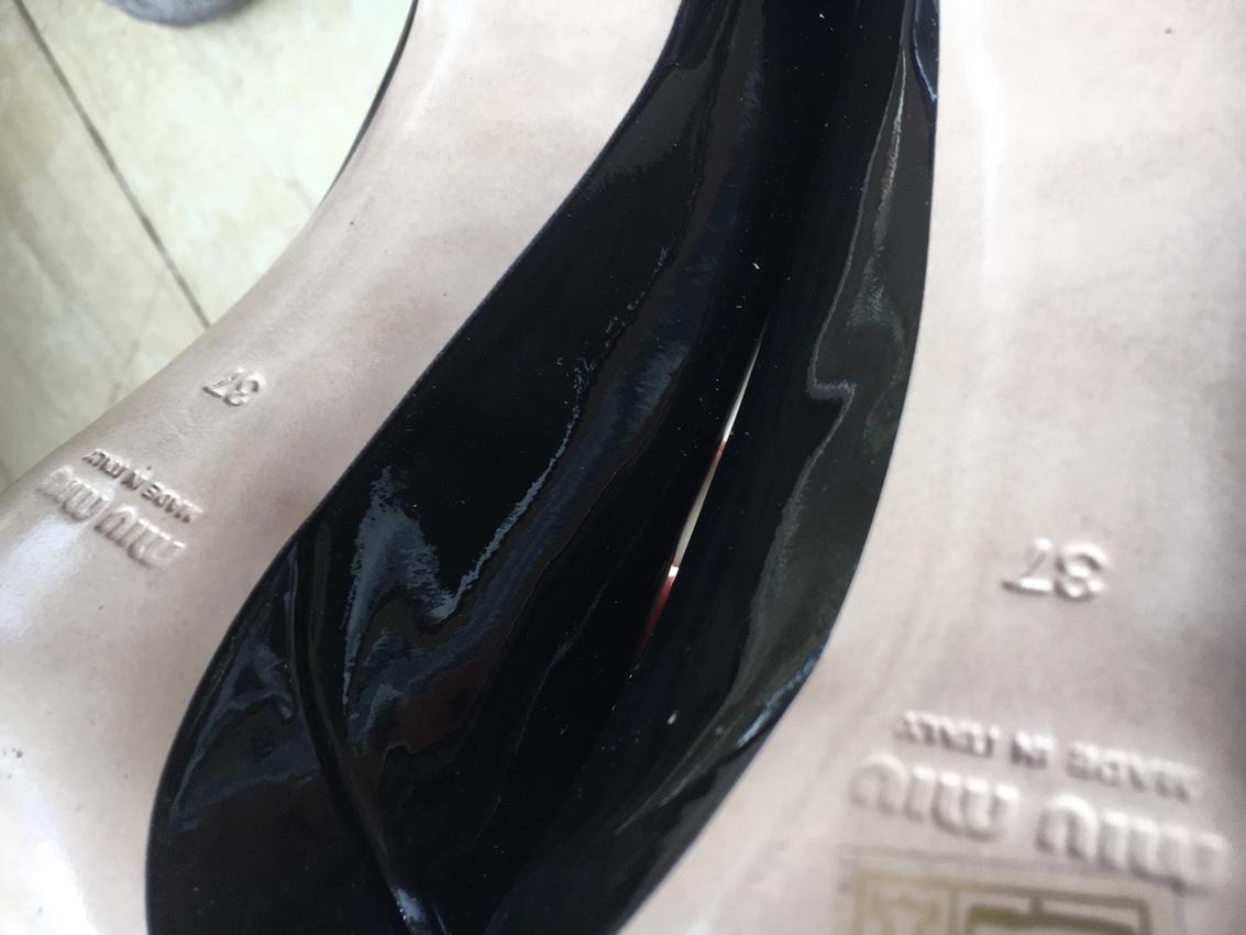 Miu Miu Black Patent Leather Pumps