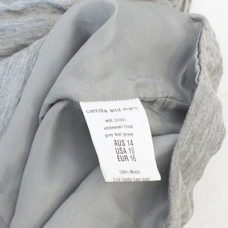 Camila and Marc Grey Strapless dress