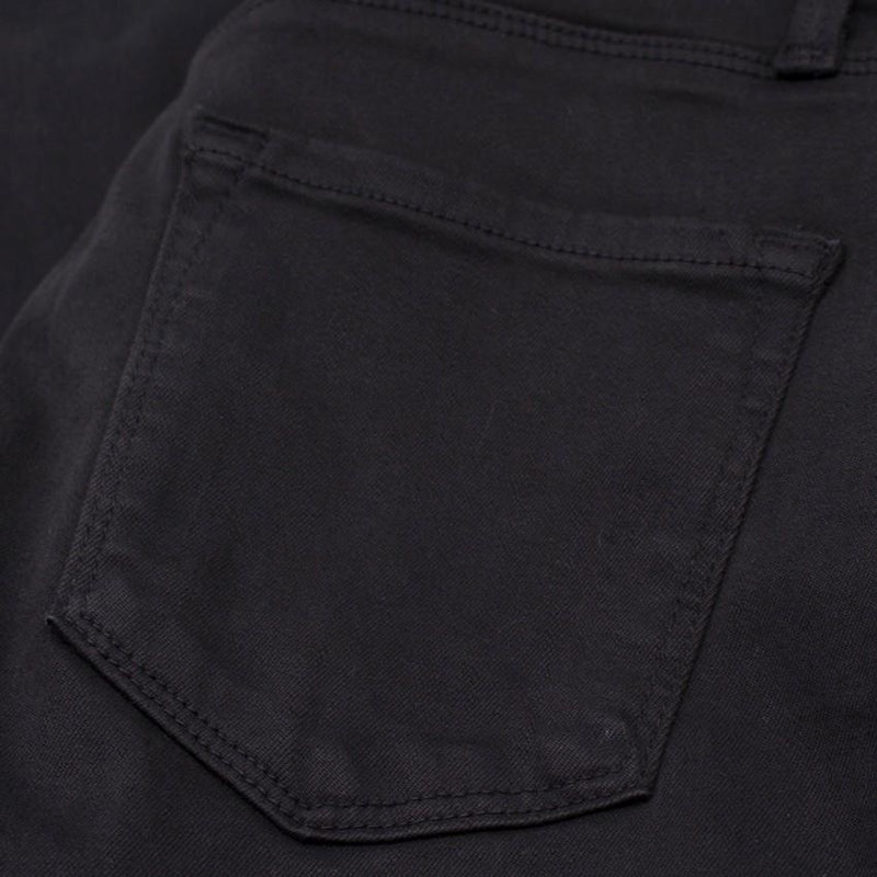 J Brand Alana Black Distressed Fray Hem Skinny Jeans