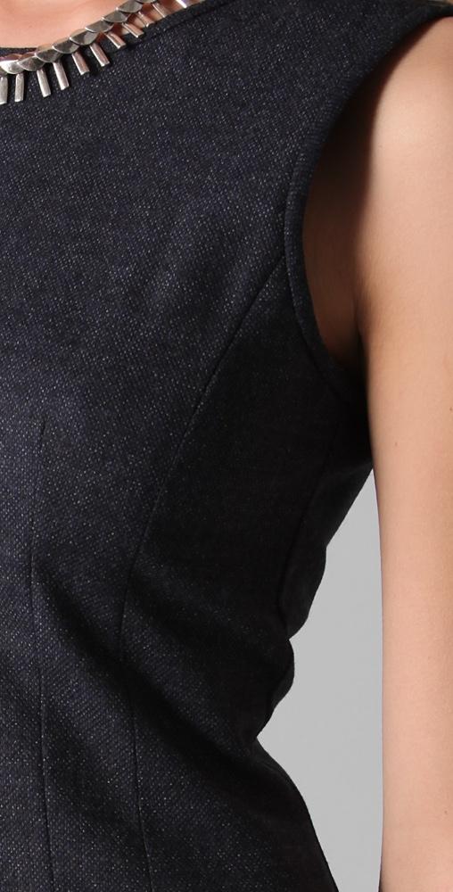 Theory scoop-neck wool dress