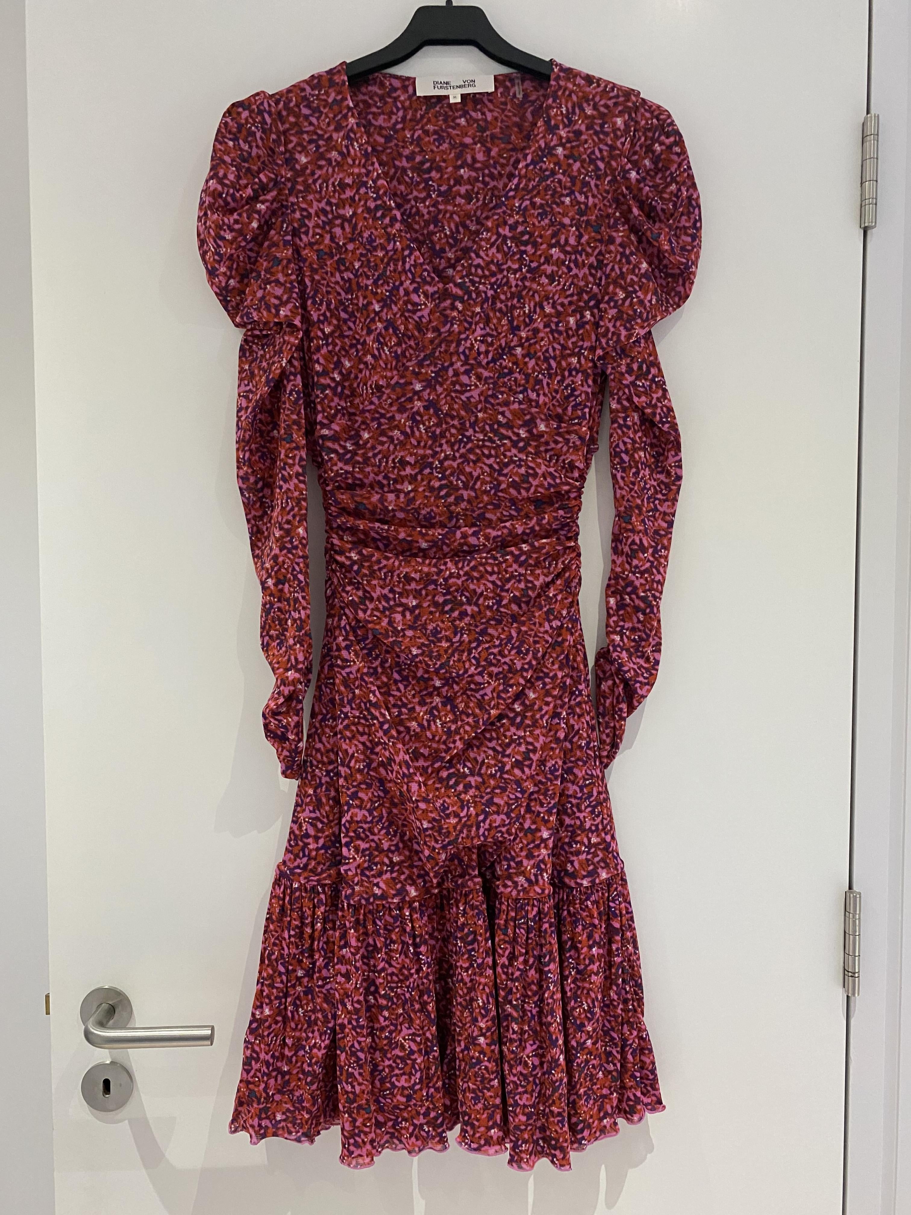 Diane von Furstenberg Alyssa Puff Long Sleeve Dress