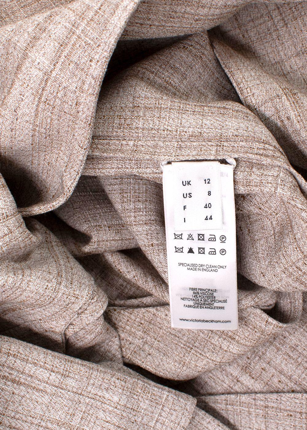 Victoria Beckham Beige Layered Vest
