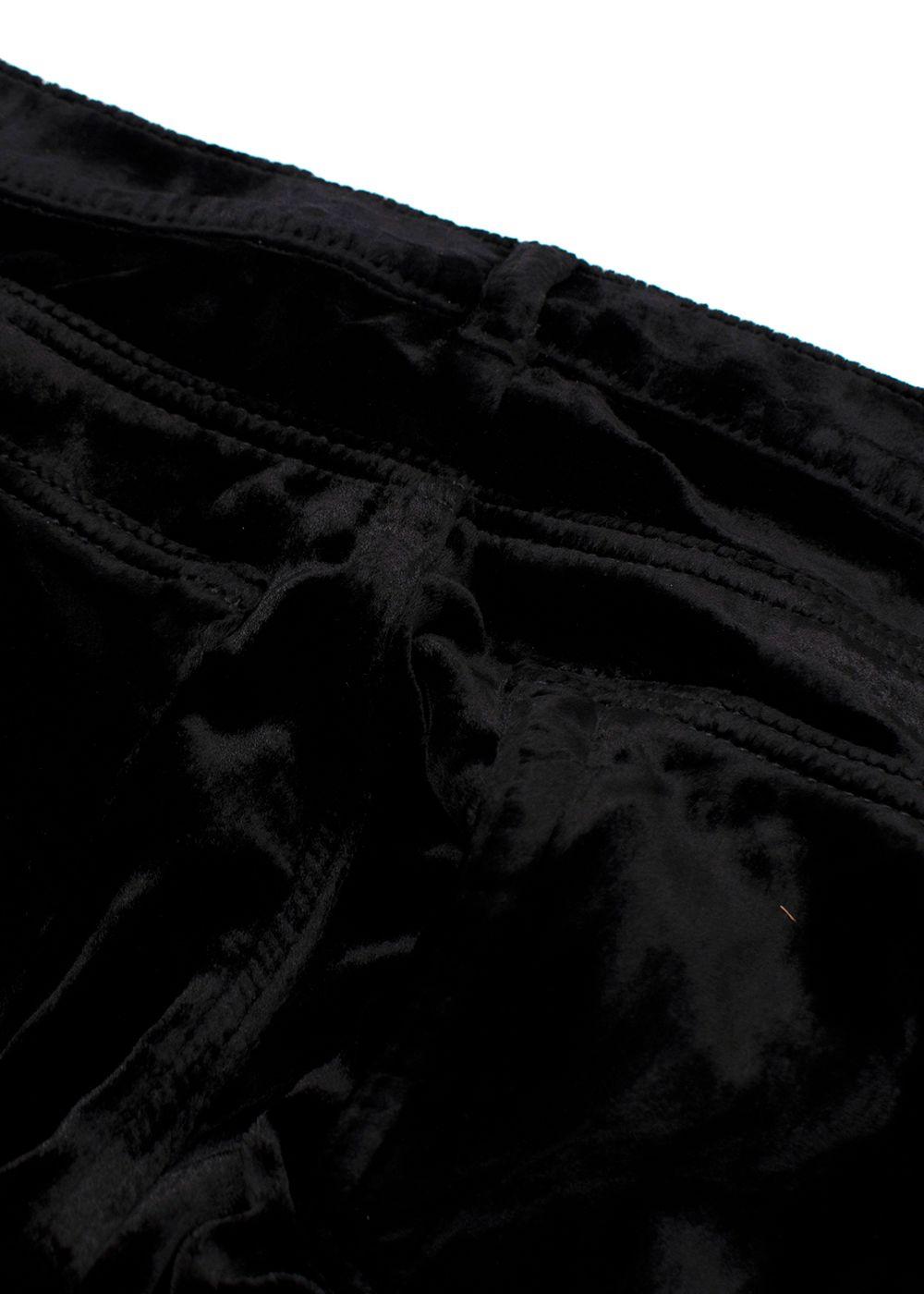 Saint Laurent Black Velvet Trousers