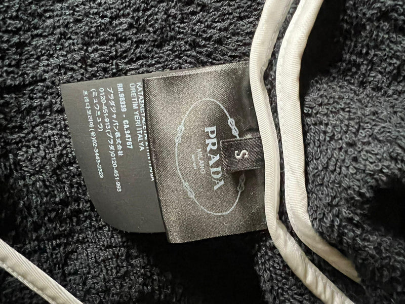 Prada Black Terry Towelling Jacket