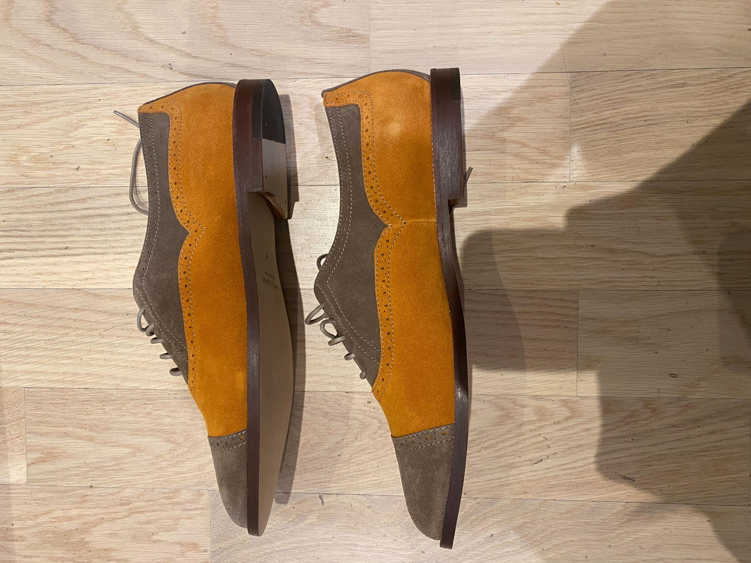 Manolo Blahnik Suede Oxford Brogues