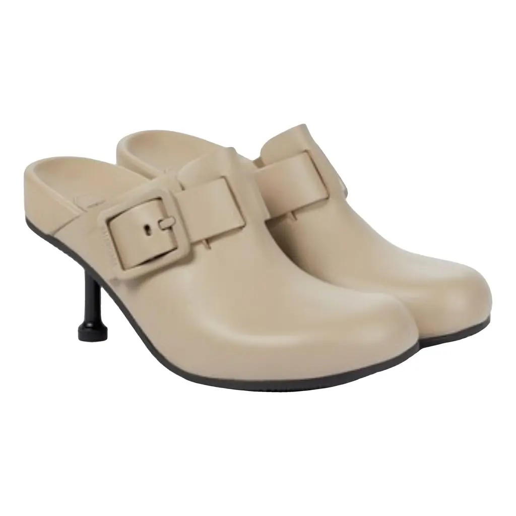 Balenciaga  Leather Mallorca Mules