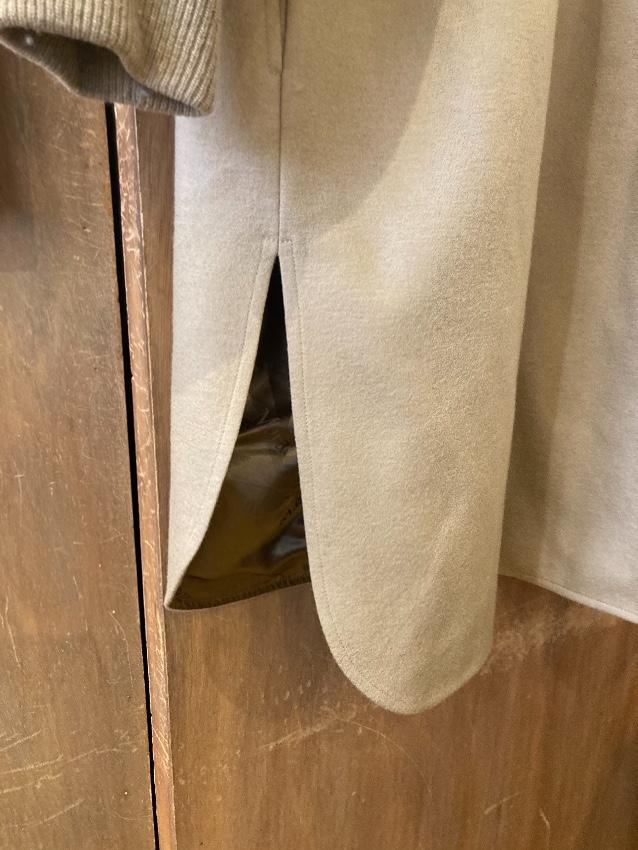MaxMara Camel Leather Trimmed Wool & Cashmere jacket