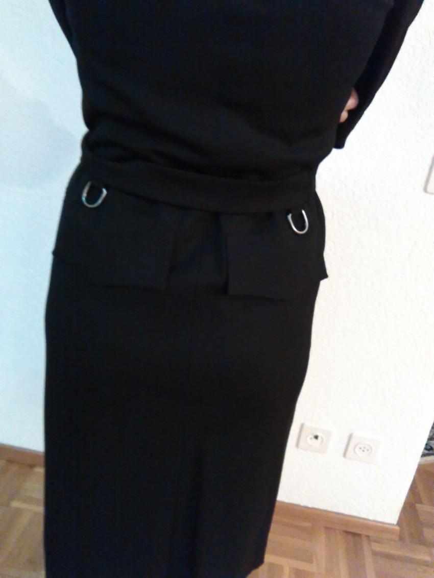 Gucci Black Wool Wrap Coat