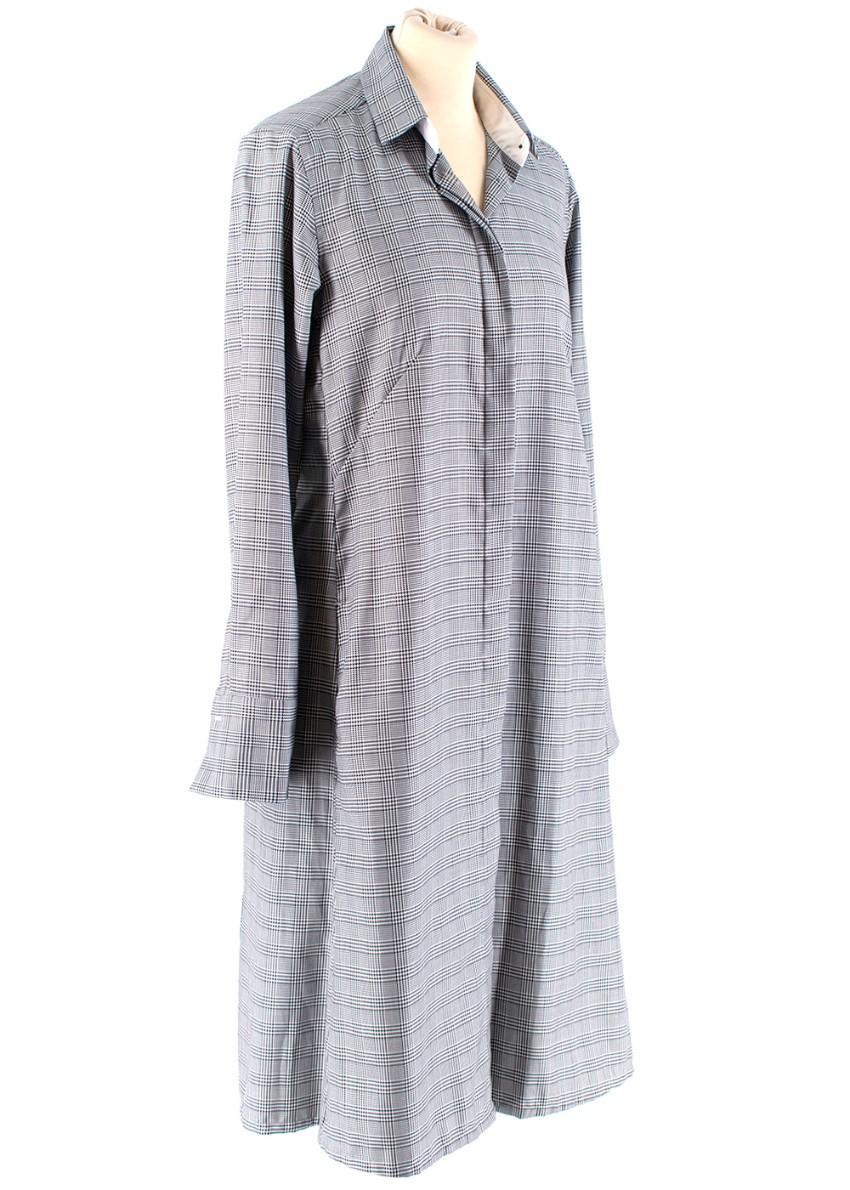 PDN London Prince of Wales Check Cotton Shirt Dress