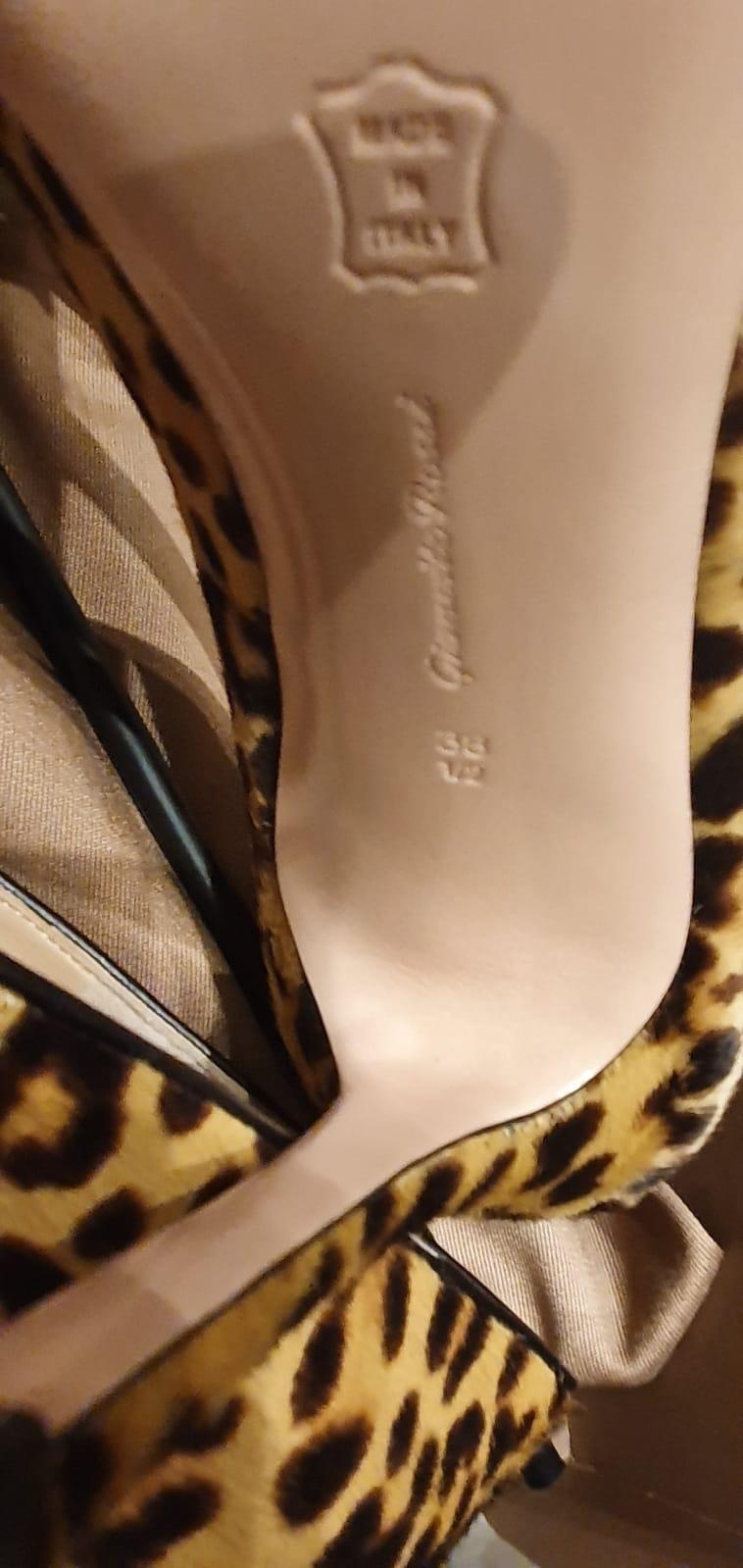 Gianvito Rossi Gianvito leopard-print calf hair pumps