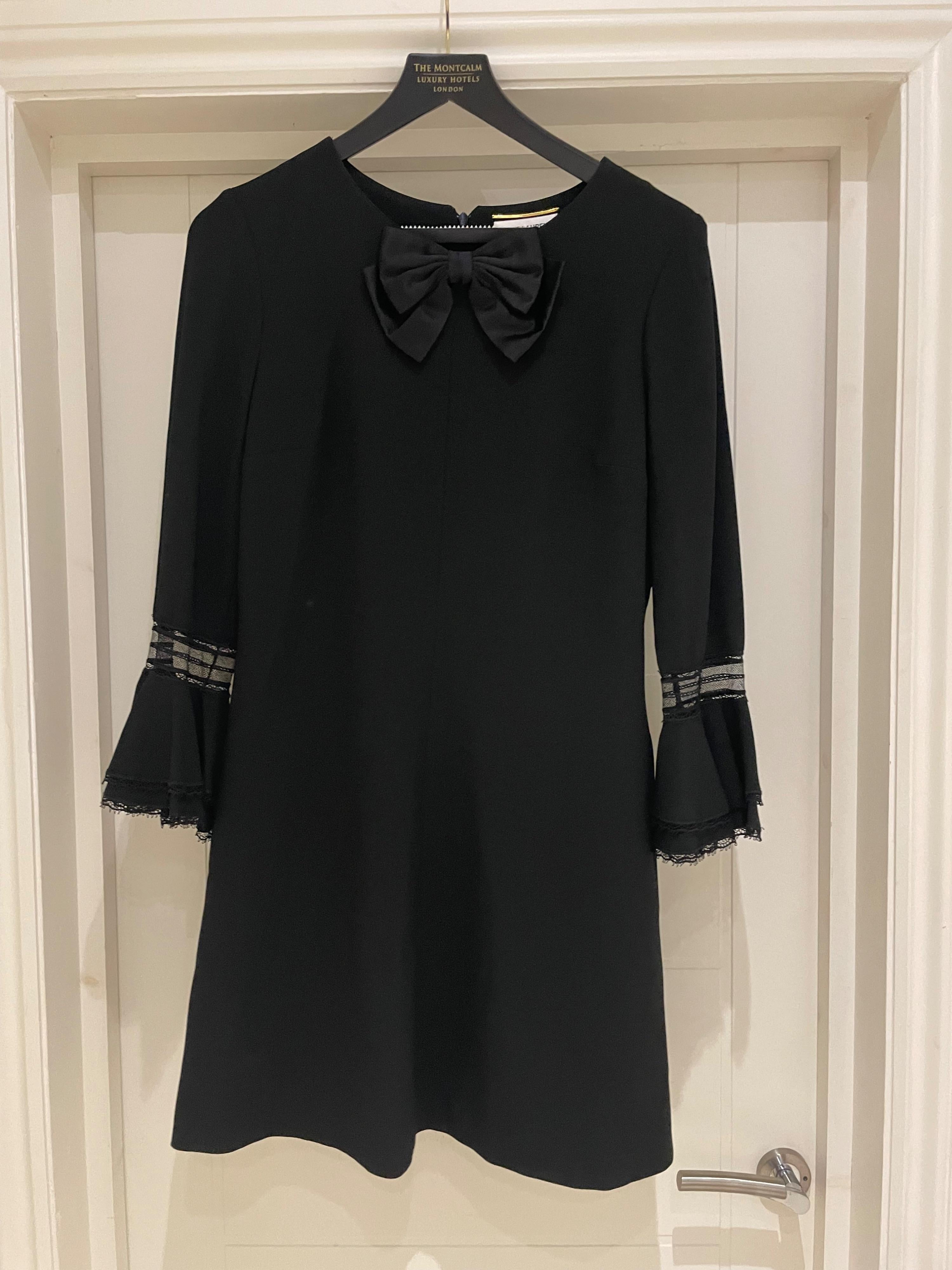 Black Bow Tie Little Black Dress