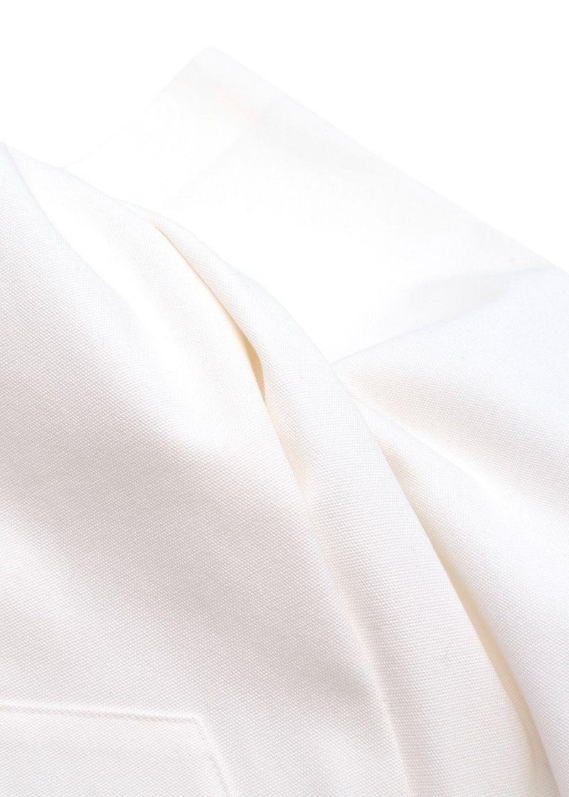 Dior Homme White Bunny Motif Tailored Shorts