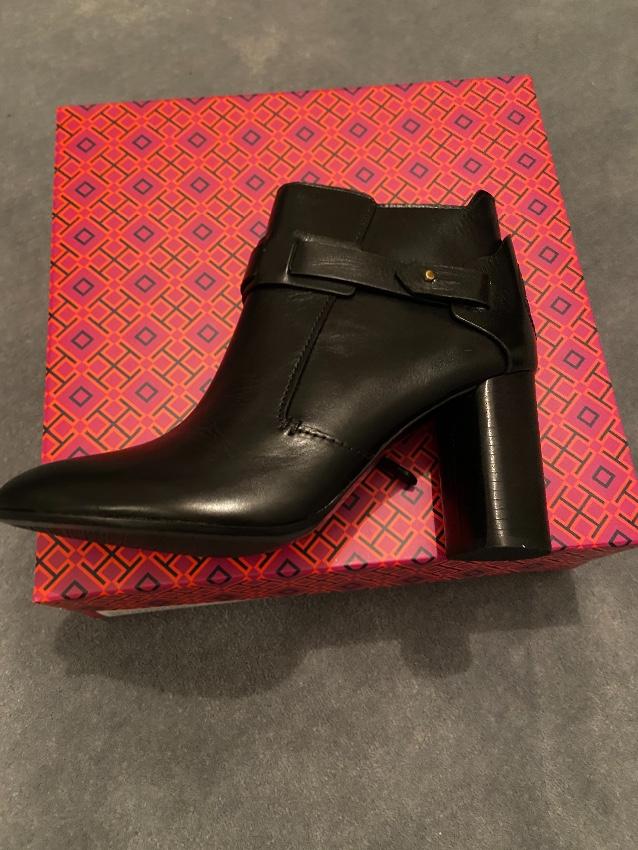 Tory Burch Colton Black Leather Bootie