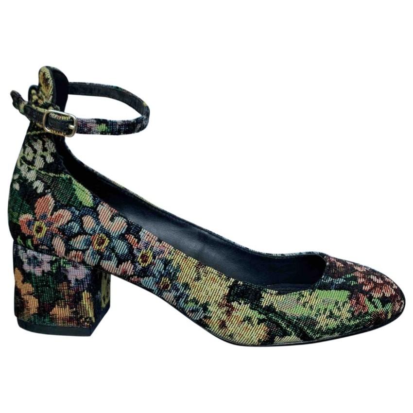 Sandro Jacquard Low Heeled Pumps