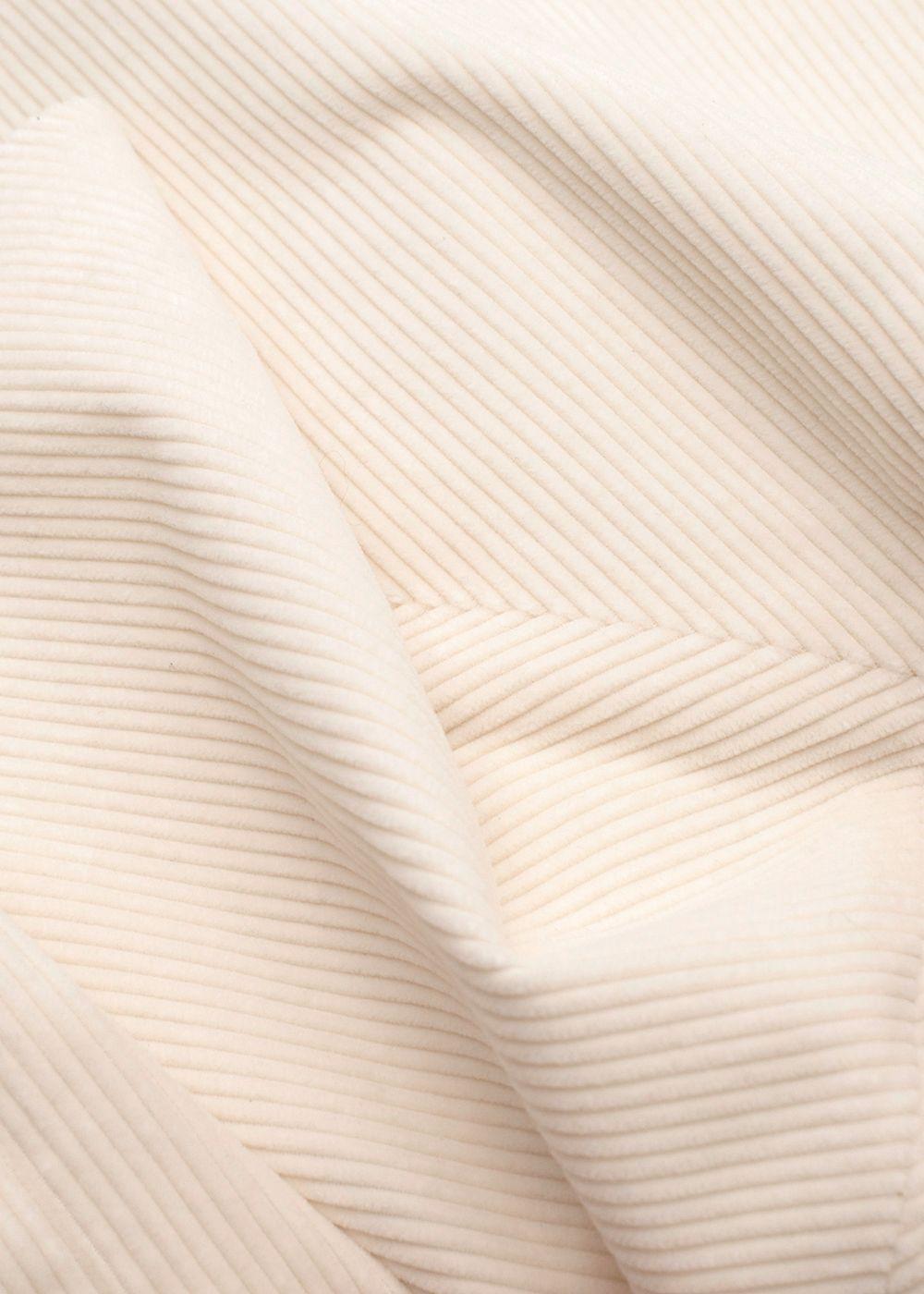 Brunello Cucinelli Cream Corduroy Skater Skirt