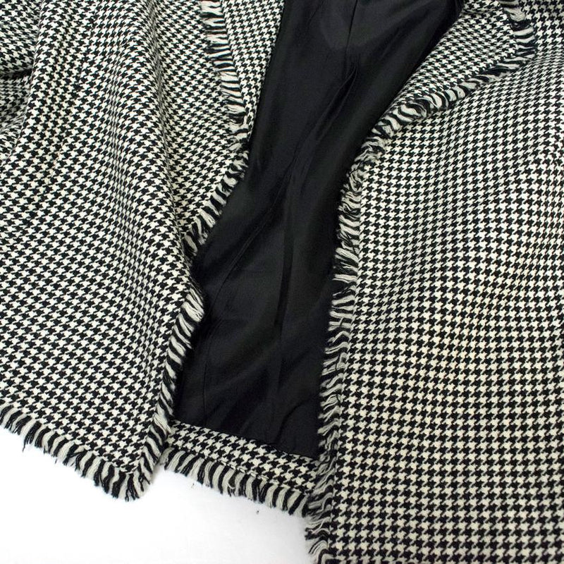 Georges Rech Dogtooth Patterned Skirt Suit