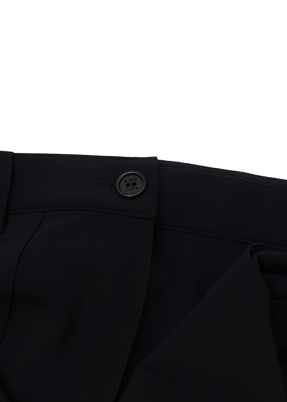 Nina Ricci Black Straight Leg Tailored Trousers