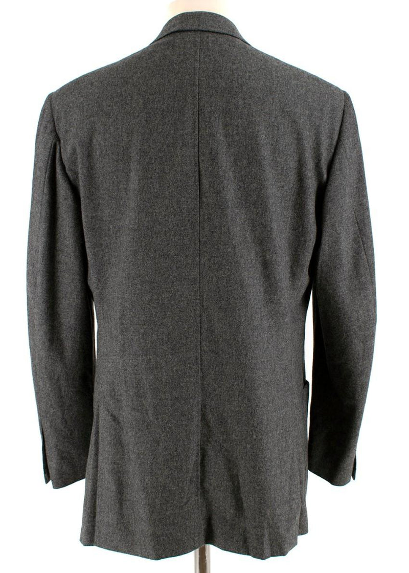 Corneliani Men's Grey Virgin Wool Single Breasted Suit