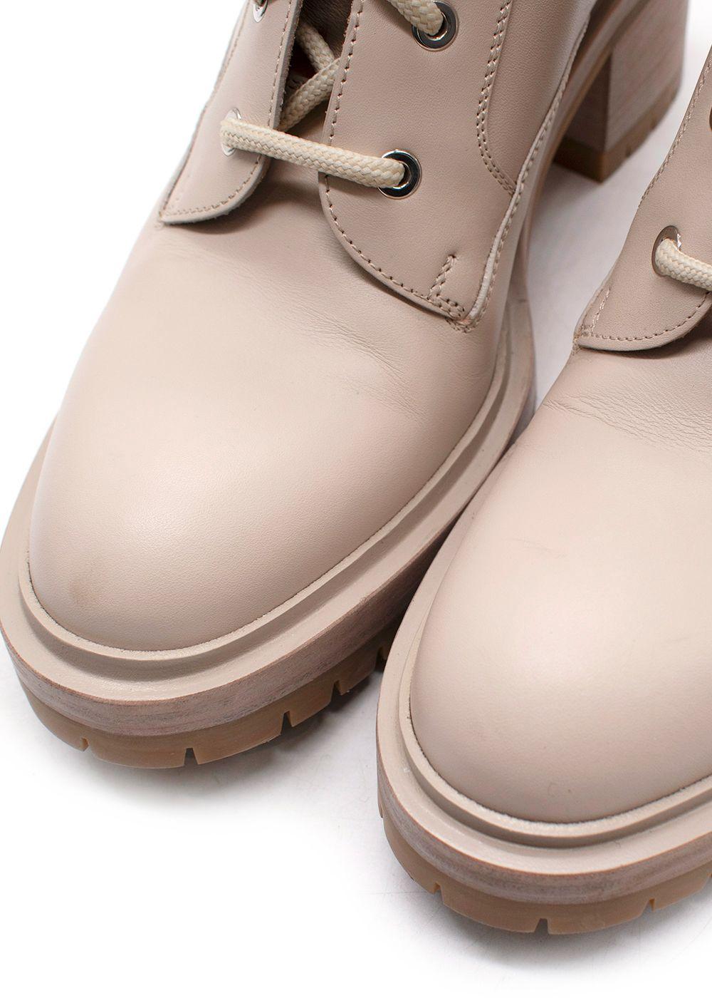Hermes Blush Bridge Calfskin Leather Ankle Boots