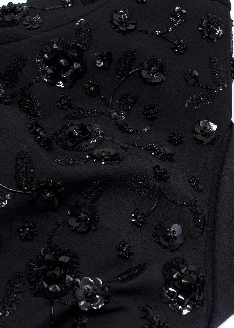 Michael Kors Sequin Floral Black Dinner Jacket