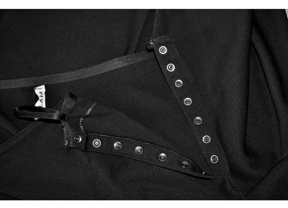 Black Panelled Slip Skirt