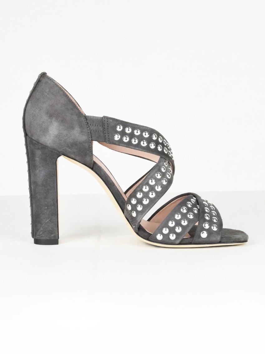 Christopher Kane grey suede sandals