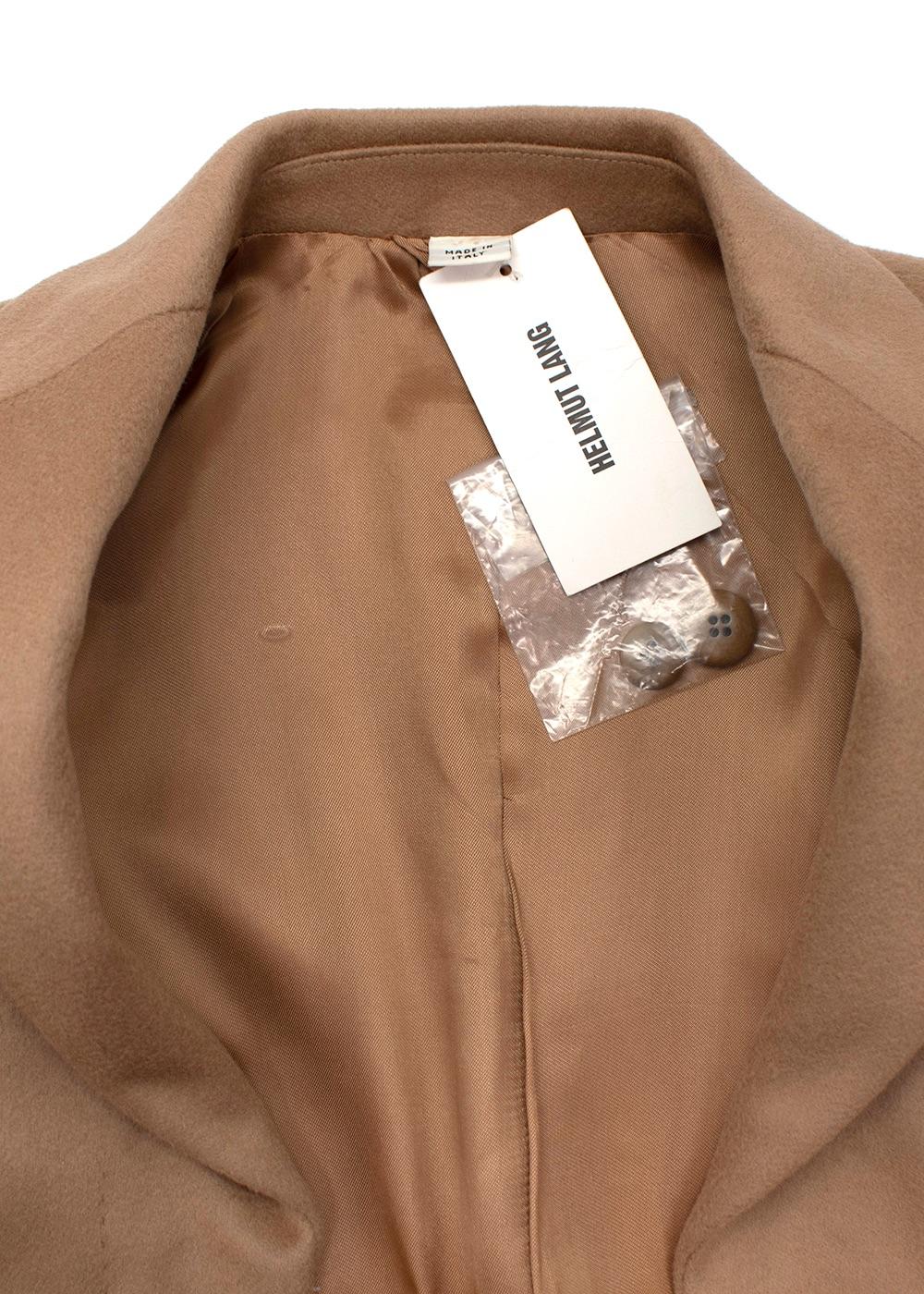 Beige Cashmere Blend Long Coat