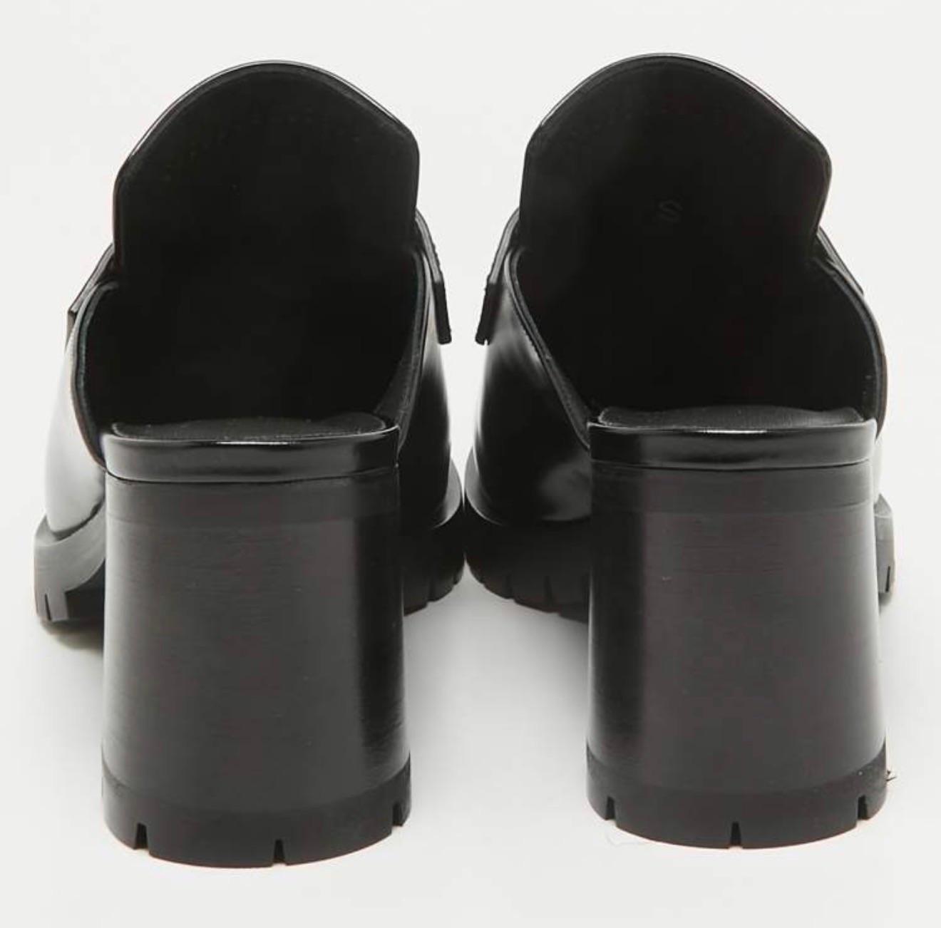 Hermes Black Constance Mules